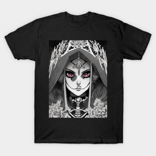 Macabre Mysteries: A Gothic Art Print for the Curious Mind T-Shirt